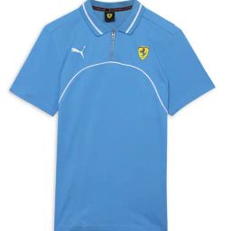 Puma Kids Sky Blue Solid Polo T-Shirt-image-19
