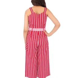 Cutecumber Kids Red Striped Jumpsuit image 2