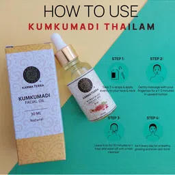 KARMA TERRA Kumkumadi Tailam For Face Wrinkles & Fine Lines- 30 ml image 5