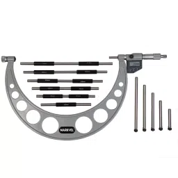 Markvel 0-150 mm Digimatic Outside Micrometer with Interchangeable Anvils, 222-150-18