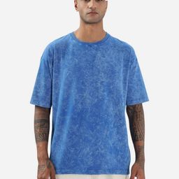 Mast & Harbour Men Dyed Drop-Shoulder Sleeves Bio Finish T-shirt-image-67