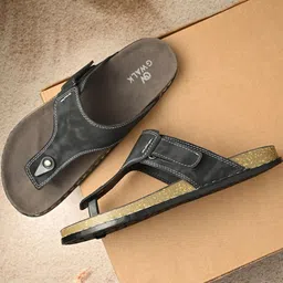 GWALK Men Black Sandals-picture-9