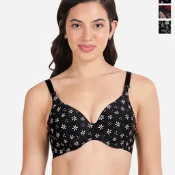 shyaway Floral Bra Medium Coverage Underwired Lightly Padded-50