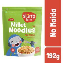 Slurrp Farm No MSG, Not Fried Hakka Noodles Mild Masala Millet Noodles - 192 gm-6