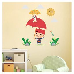 Wallstick Kid with cat wallstickers-image-97