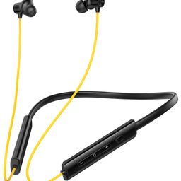 Onelife Neo Beat Bluetooth Wireless Neckband with Up to 50 Hrs Playtime Dual Device Pairing Type C Interface and Magnetic in Ear Buds-Yellow-24