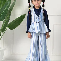 Bella Moda Girls Striped Top with Trousers-image-41