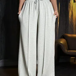 Imsa Moda Women Loose Fit High-Rise Trousers-image-90