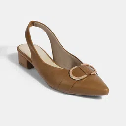 LEMON & PEPPER Block Sandals with Buckles-56