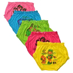 NEW TRINATH HOSIERY Girls Pack Of 5 Printed Basic Briefs KDP05-image-20
