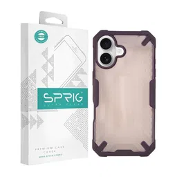 SPRIG Solid Printed iPhone 16 Back Case Mobile Accessories-0