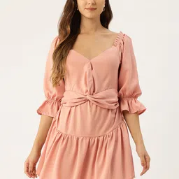 Rue Collection Puff Sleeve Mini Dress-image-74