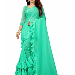 limtd Ruffles Saree-image-19