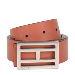 TOMMY HILFIGER Tan & Brown Adrian Reversible Leather Belt-image-92