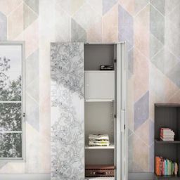 Godrej Interio Slimline Fusion 2-Door Steel Almirah, Grey (1-Year Warranty, 1 Locker)-image-51
