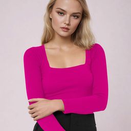 Dream Beauty Fashion Shakira Women Ribbed Fitted Top-picture-42