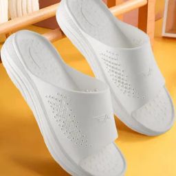Red Tape Men's White Slides-image-13
