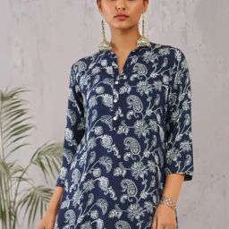 Soch Blue Printed Tunic-image-52