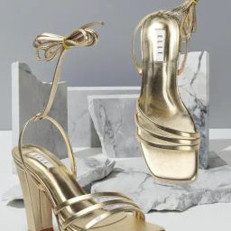 Elle Women's Gold Gladiator Sandals-image-34