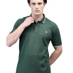 Woodland Green Regular Fit Polo T-Shirt-picture-24