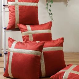 Romee Maroon Polyester Printed Cushion Covers-image-47