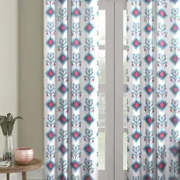 Romee Multicolor Velvet 7 ft Door Curtain - Single Piece-31
