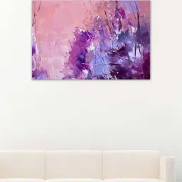 999store Purple & Pink Abstract Canvas Painting-14