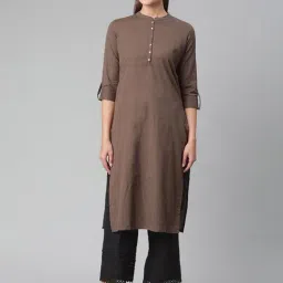 Divena Brown Straight Kurta-picture-47