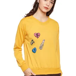 Belle Fille Yellow Patchwork Sweatshirt-image-30