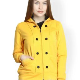 Belle Fille Yellow Regular Fit Jacket-image-14