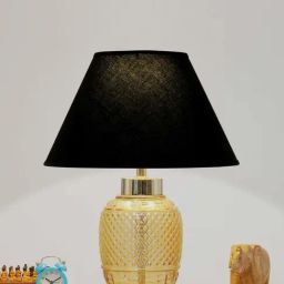 Kapoor E Illuminations 'Sanna' Navy & Antique Gold Glass Table Lamp - Set of 1-image-57