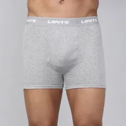 Levi's Grey Cotton Regular Fit Trunks-picture-27