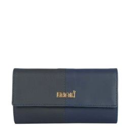 Enoki Navy Textured Wallet for Women-image-61