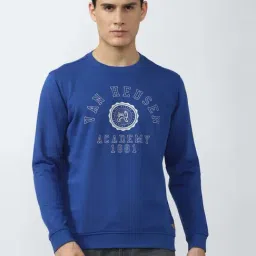 Academy By Van Heusen Blue Slim Fit Printed Sweatshirts-picture-13