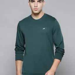 ALCIS Green Regular Fit Sweatshirt-15
