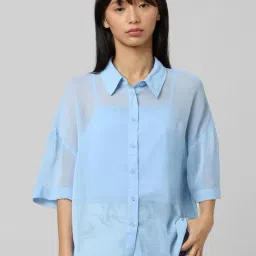 Only Blue Regular Fit Shirt-image-81
