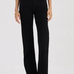 FEMMELLA Black Regular Fit Solid Jeans-picture-13