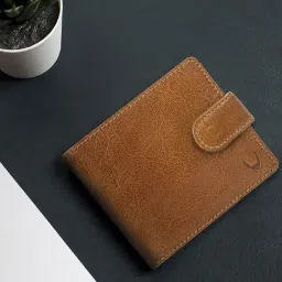 Hidesign Juniper MW1 RF Tan Textured Rfid Bi-Fold Wallet for Men-image-2