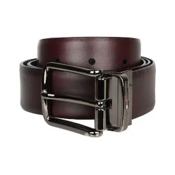 TOMMY HILFIGER Wine & Black Cove Reversible Belt-image-18