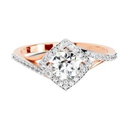 Sparkles Lab Grown Diamond 14k (585) Rose Gold Ring for Women-picture-46