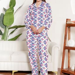 Stuffie Land Printed Collar Neck Shirt With Trousers Co-Ords-image-59
