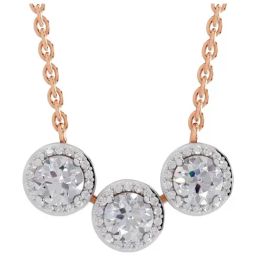 Sparkles Lab Grown Diamond 14k (585) Rose Gold Necklace for Women-picture-38
