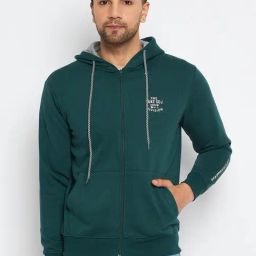 Duke Teal Regular Fit Hooded Sweatshirt-image-49