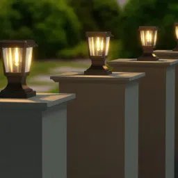 Xergy Warm White Plastic Solar Pillar Lamp Decoration Lights-picture-28