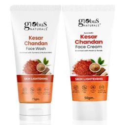 Globus Naturals Kesar Chandan Face Cream & Face Wash Combo-image-65