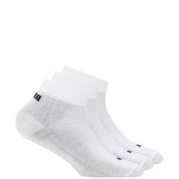 Puma White Cotton Logo Socks Set of 3-image-65