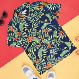 Pantaloons Junior Navy Printed Shirt-image-10