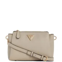 GUESS Taupe Textured Cross Body Bag-picture-25
