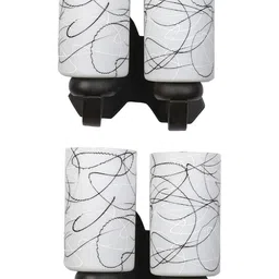 Somil Premium Designer Glass Wall / Night Lamp Elegant & Stylish Dcor Accent for Modern Interiors, color- Black, White, Size, 28 X 23 X 29.5 CM-image-73
