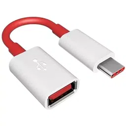 LOTA USB 3.0 to Type-C OTG Adapter Male to Female White & Red for Fast Data Transfer & Charging Support, MST-1526-LT-39